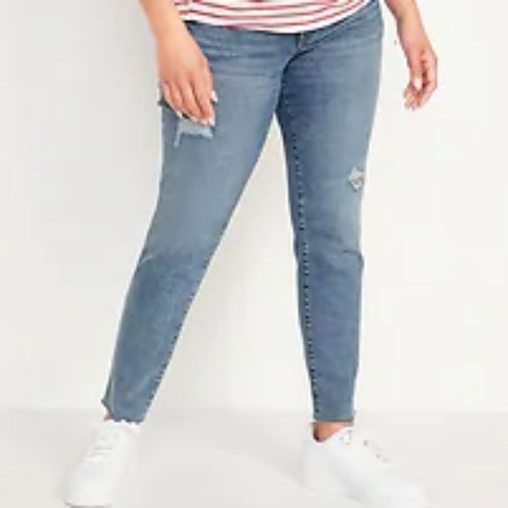 Old navy og straight low front panel maternity jeans